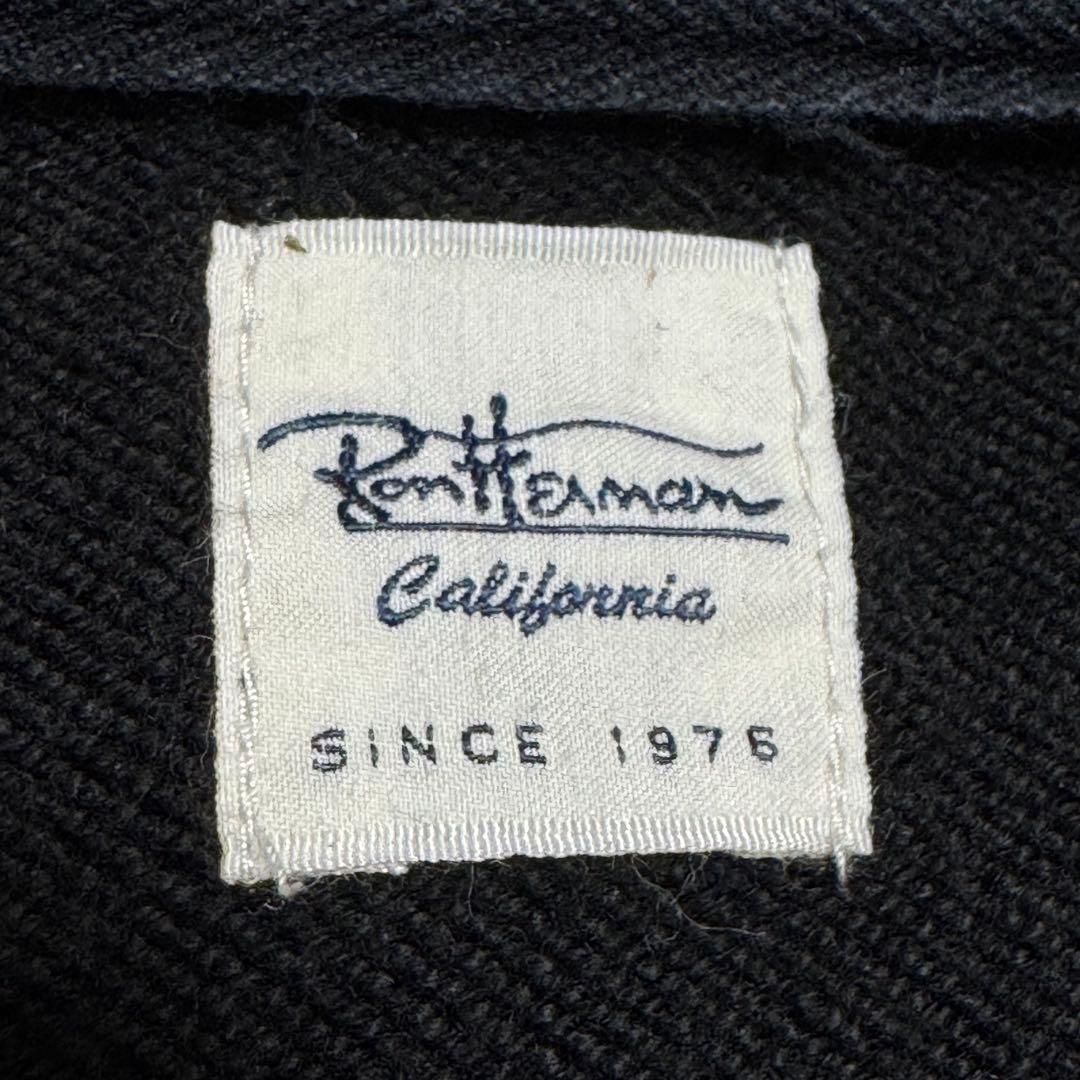 ロンハーマン ハーフジップ　プルオーバー　スウェット　オーバーサイズ　黒　S