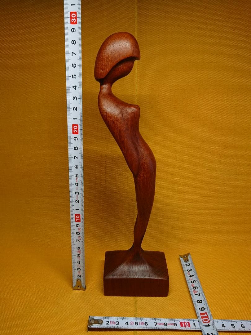 ビンテージ　人形　木彫　彫像　北欧　置物　インテリア　工芸品　美術品　A3303