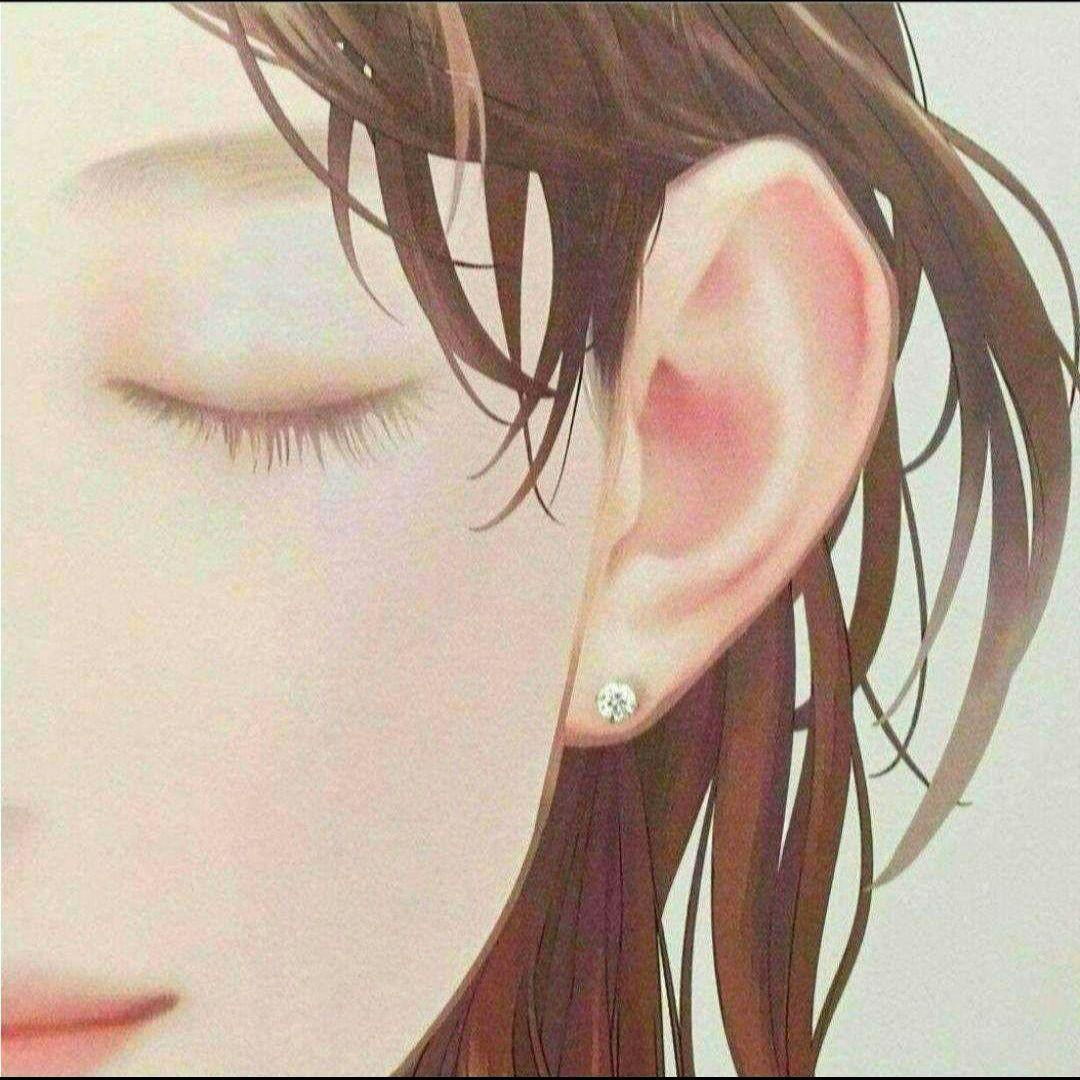 プラチナポストピアス　片耳PT900