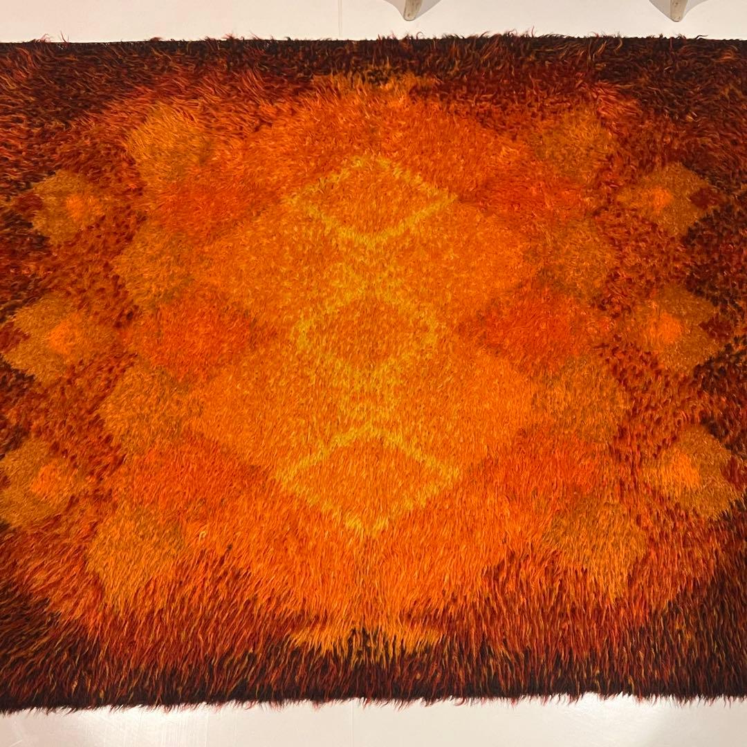 60s 70s ヴィンテージラグ スペースエイジ ミッドセンチュリー DESSO