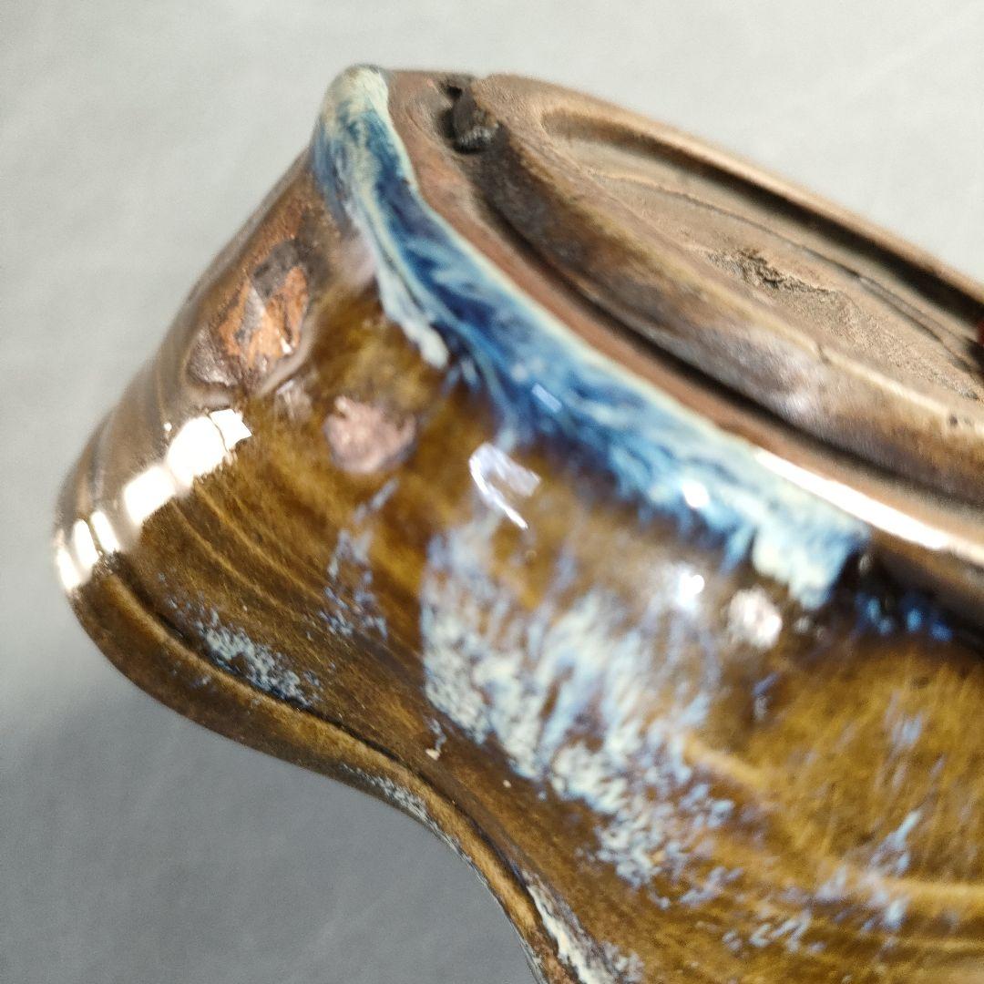 A1350-1/鉄釉片口小鉢5客/銘々皿/向付/飾鉢/盛鉢/和食器/懐石道具/