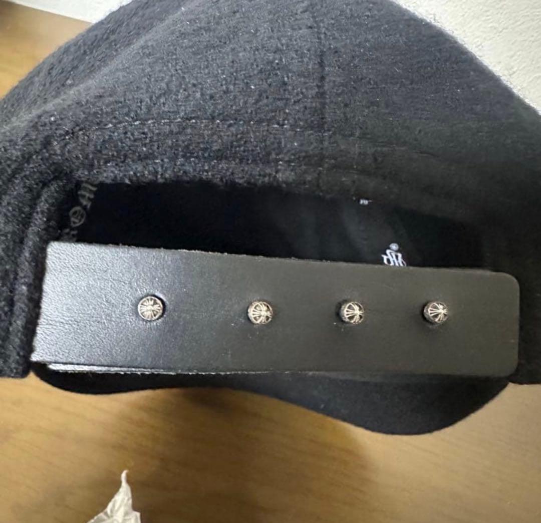 CHROME HEARTS／CHロゴ ウールベースボールキャップ ブラック