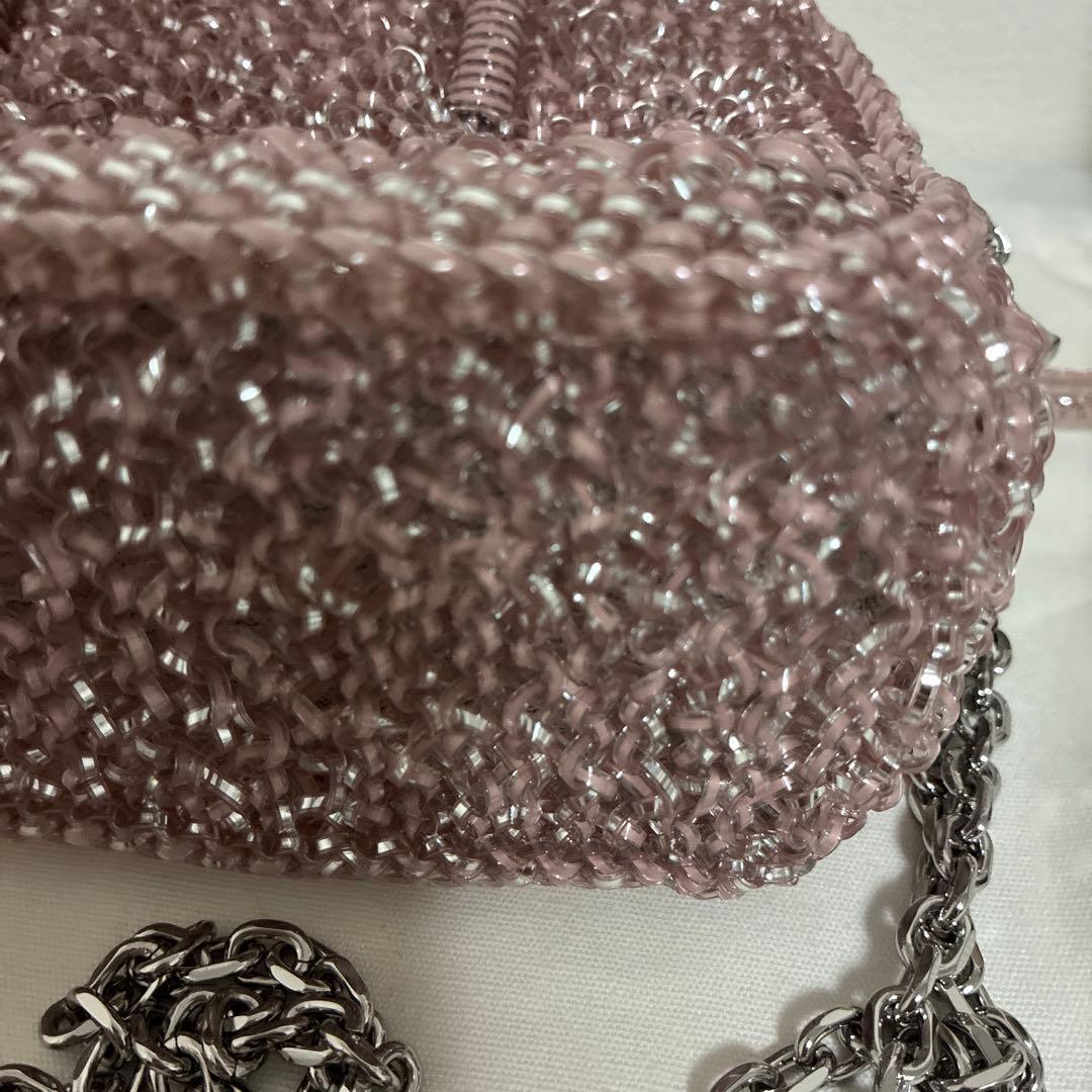 アンテプリマ ANTEPRIMA ボクシー　スモール　ワイヤーバッグ　ピンク