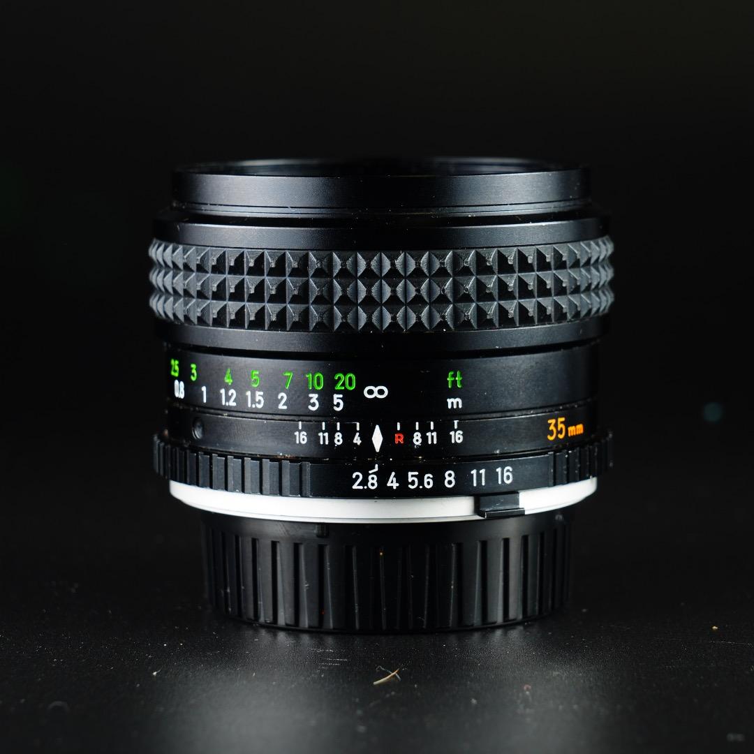 【極美品】 ミノルタ MC W.ROKKOR-HG 35mm F2.8 後 01