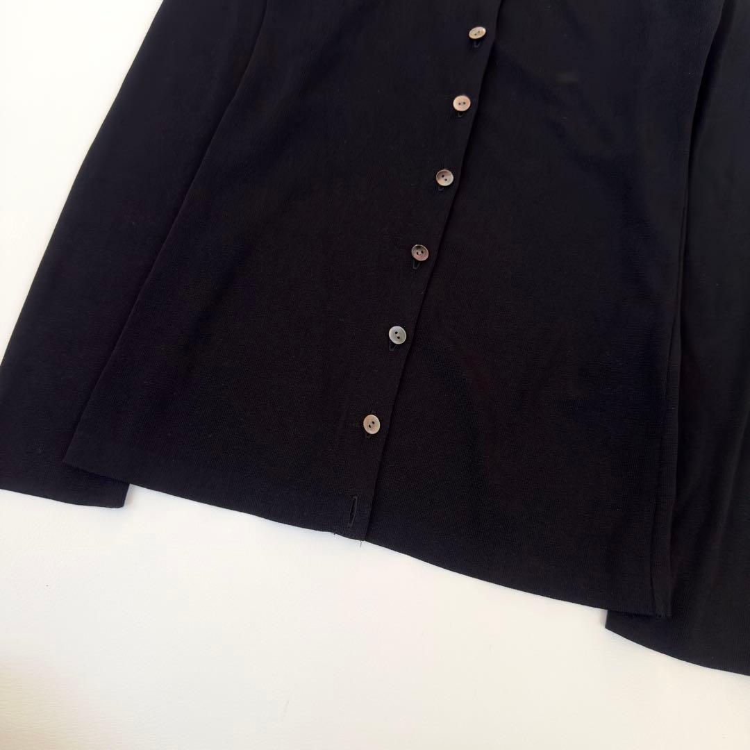 24年　美品　エディットフォールル abc ロングカーディガン　ブラック　黒