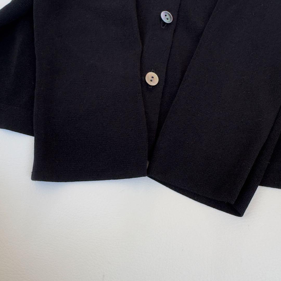 24年　美品　エディットフォールル abc ロングカーディガン　ブラック　黒