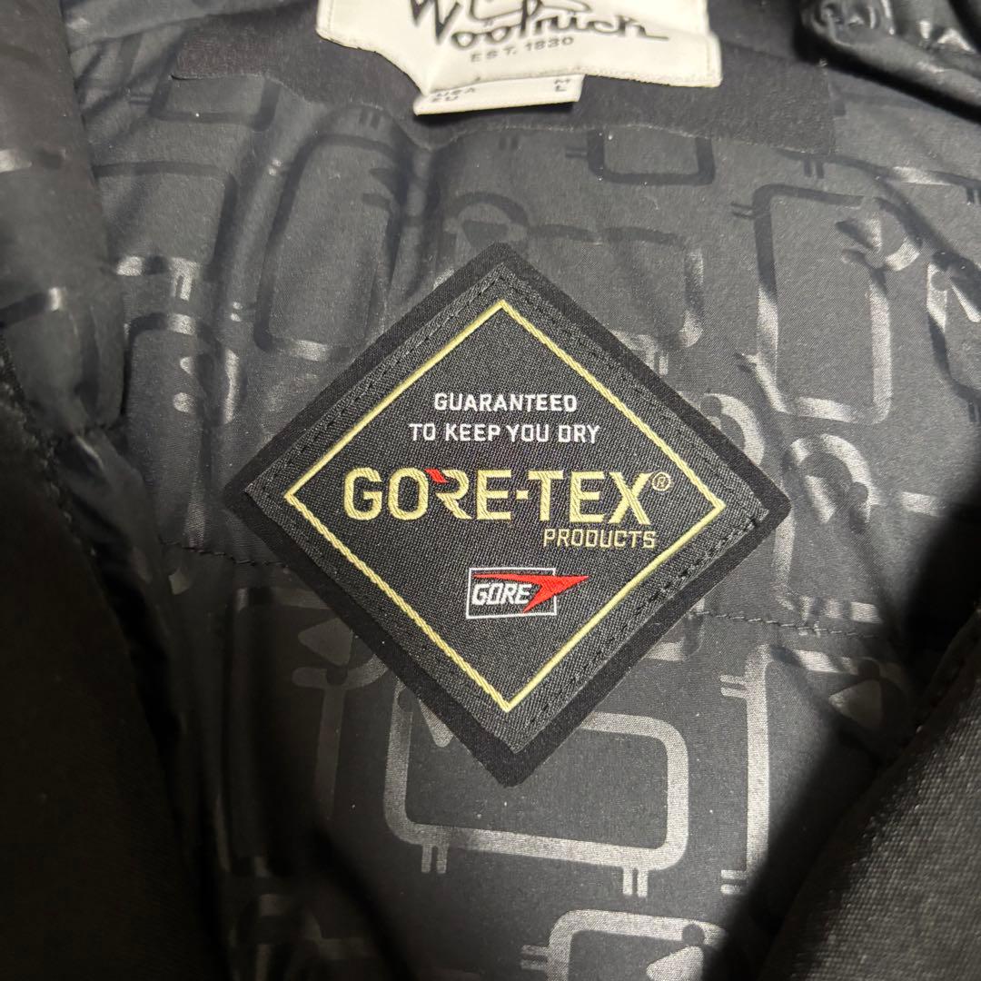 未使用級✨ウールリッチ　GORE-TEX ダウンジャケット　ファーコート　L 黒