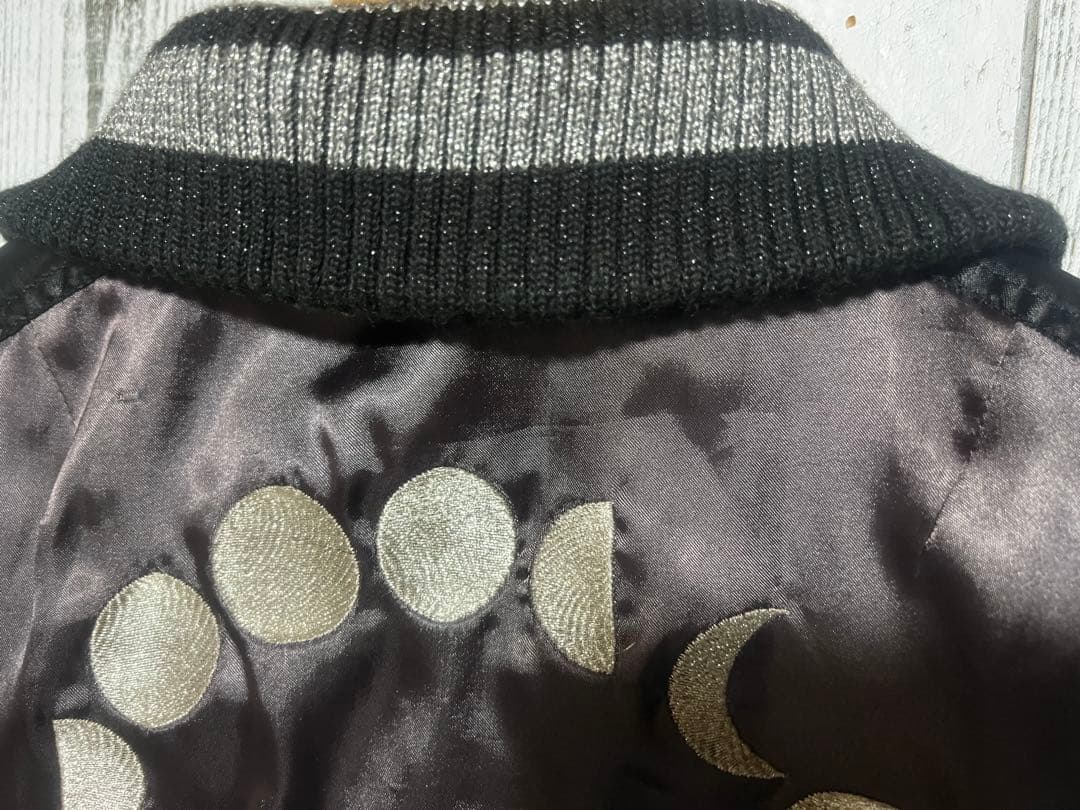 00s HYSTEIC GLAMOUR ガール 刺繍 短丈 スカジャン ムーン