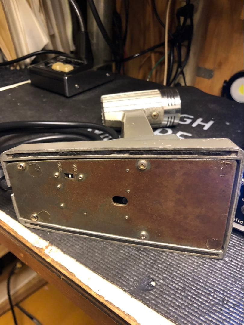 スタンドマイクとカツミコンプレッサーMC-902