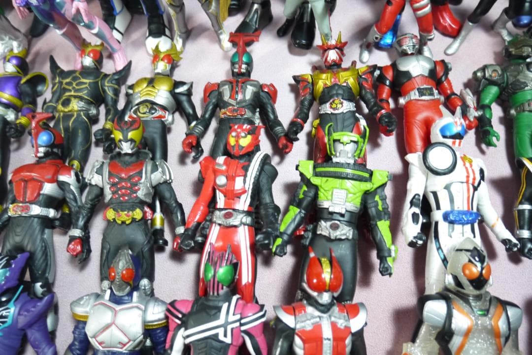 ライダーヒーローシリーズ　ビッグサイズソフビフィギュアほか　69体セット