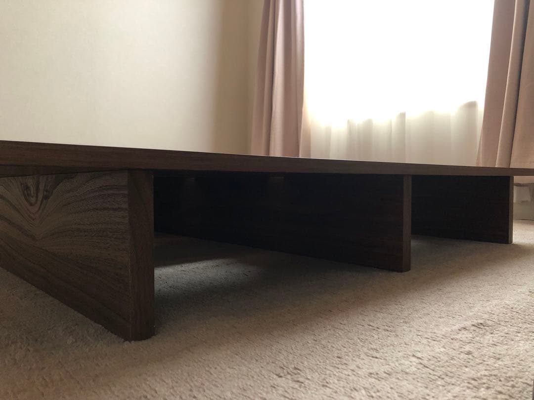 木製セミダブルすのこベッド(ロータイプ)