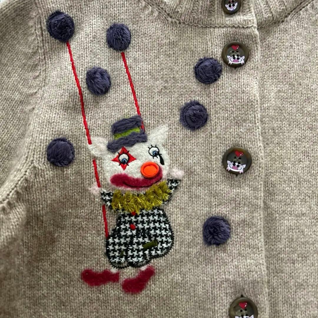 ALBEROBELLO OLLEBOREBLA ロングカーディガン　ぶたさん刺繍