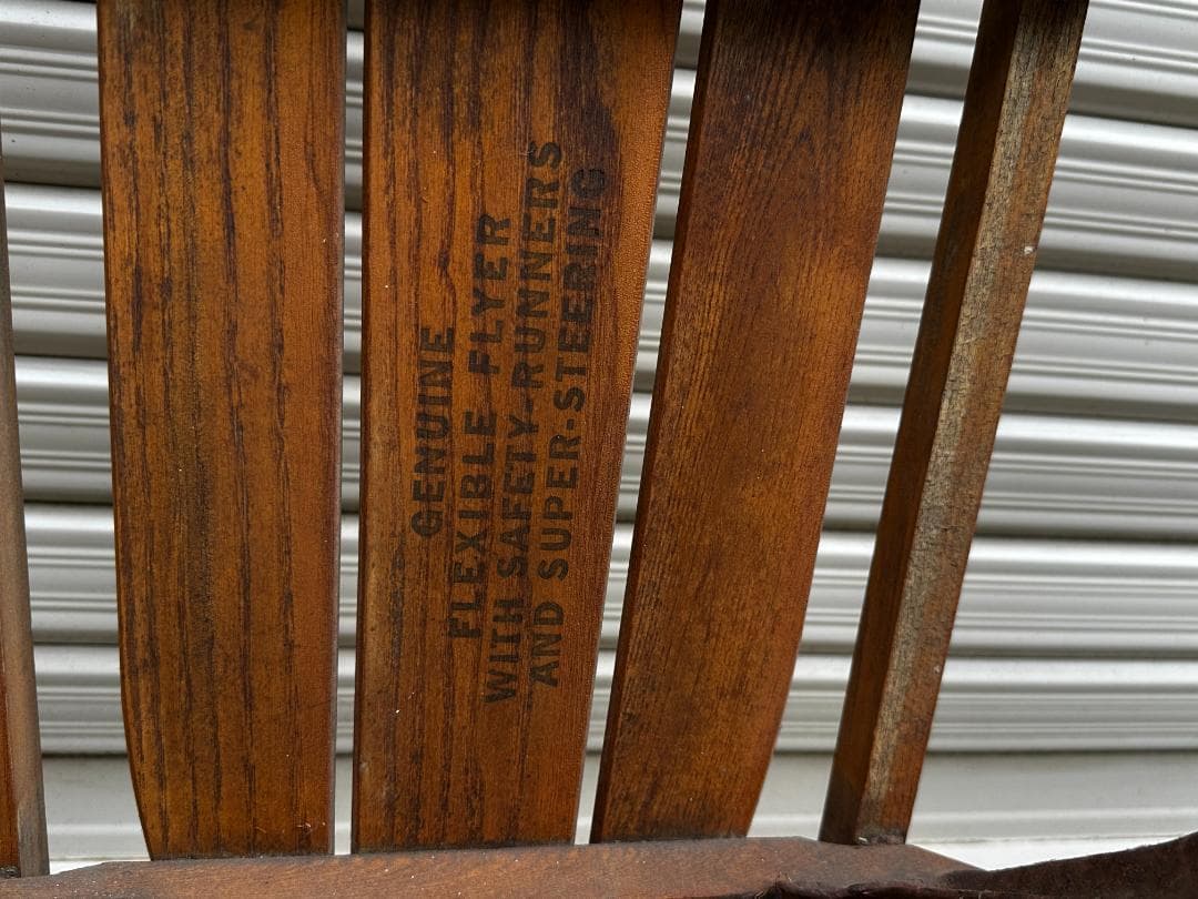 Flexible Flyer Airline Series ヴィンテージ木製ソリ