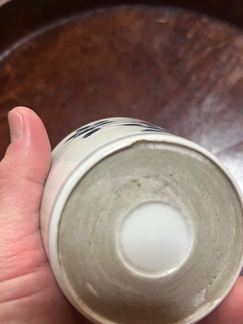 古伊万里　蕎麦猪口　あじさい　鶯　ウグイス　梅　雀　雲雀　紫陽花　民芸　民藝