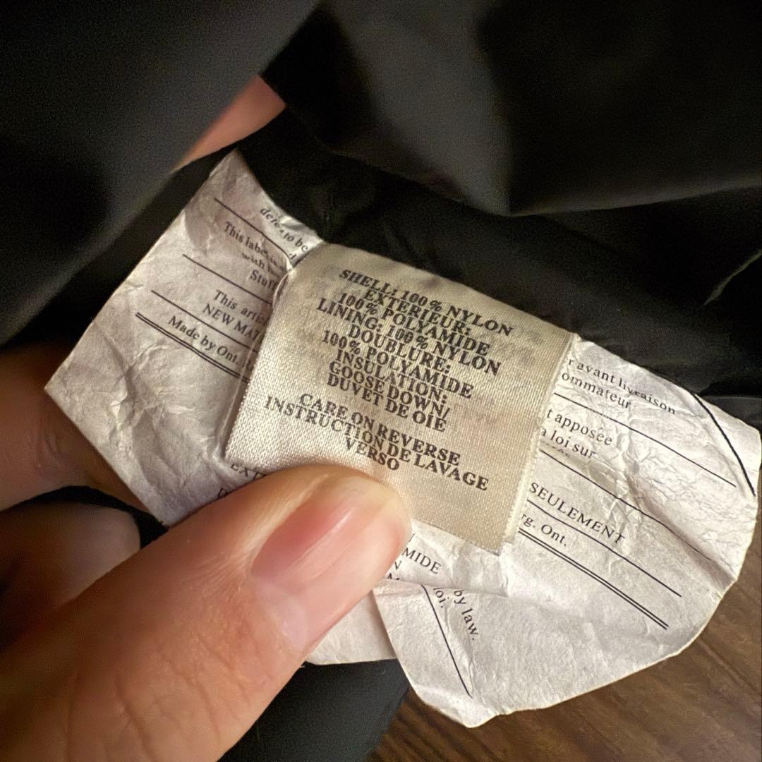 90s Marmot ダウンジャケット ブラック Mサイズ ドローコード付き