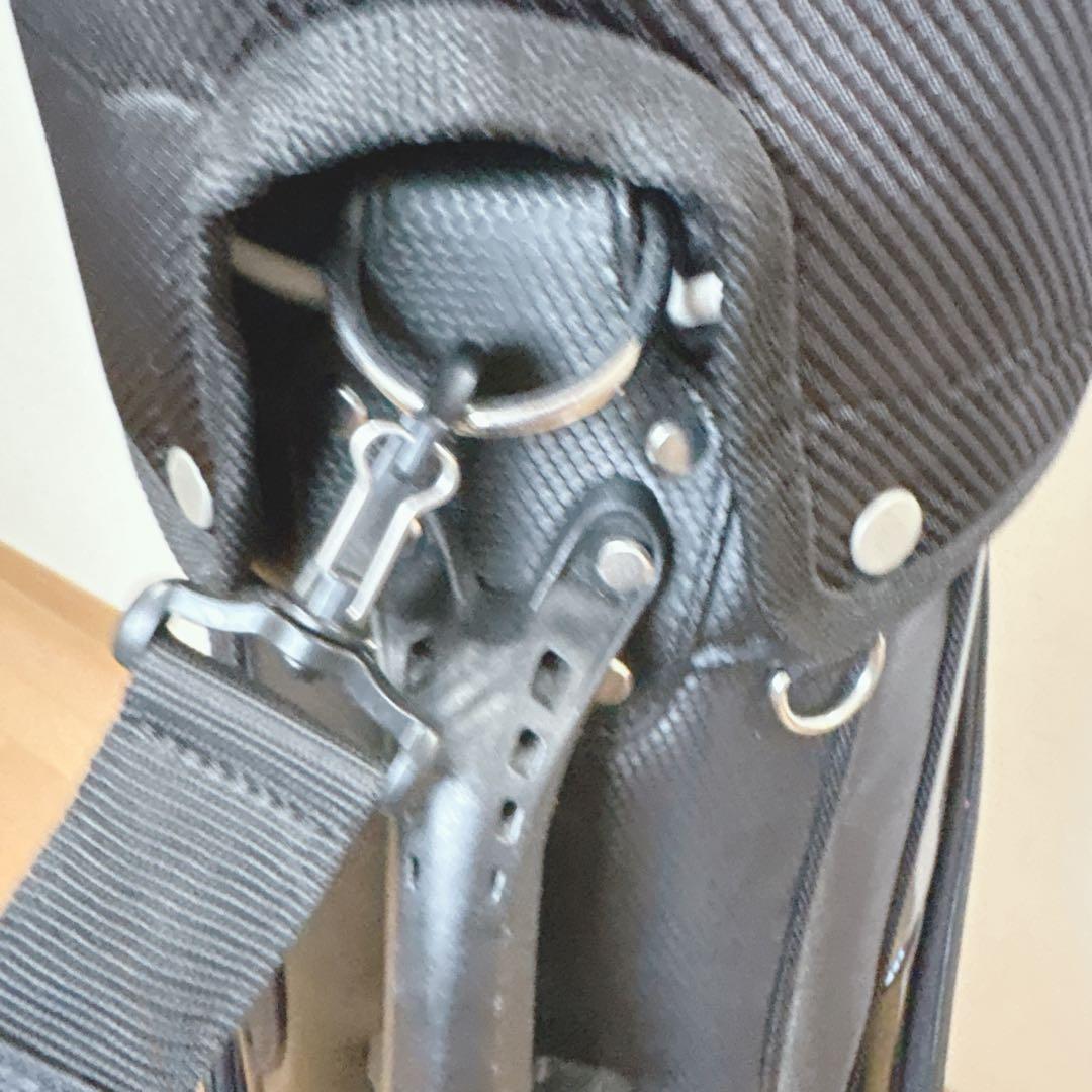 K384 美品！adidas キャディバック ブラック 軽量