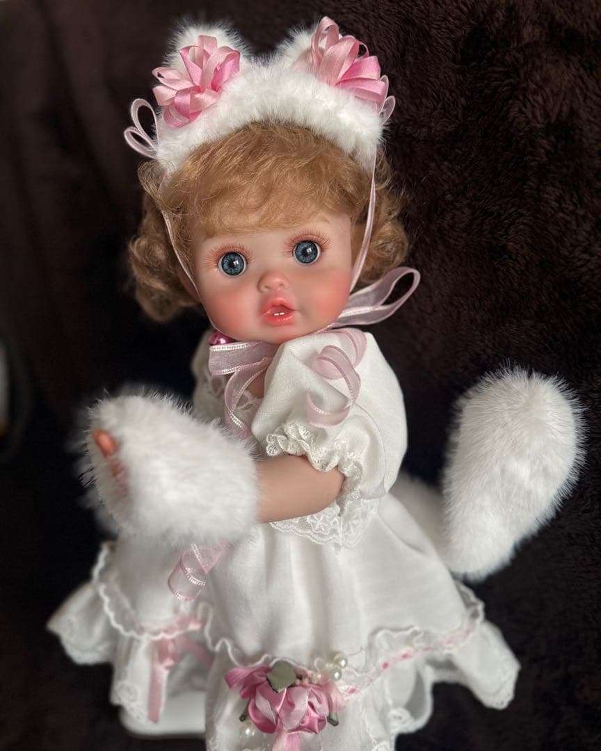 ★新品★リボーンドール フルボディー可愛いおニャン子ちゃん♥ 45cm