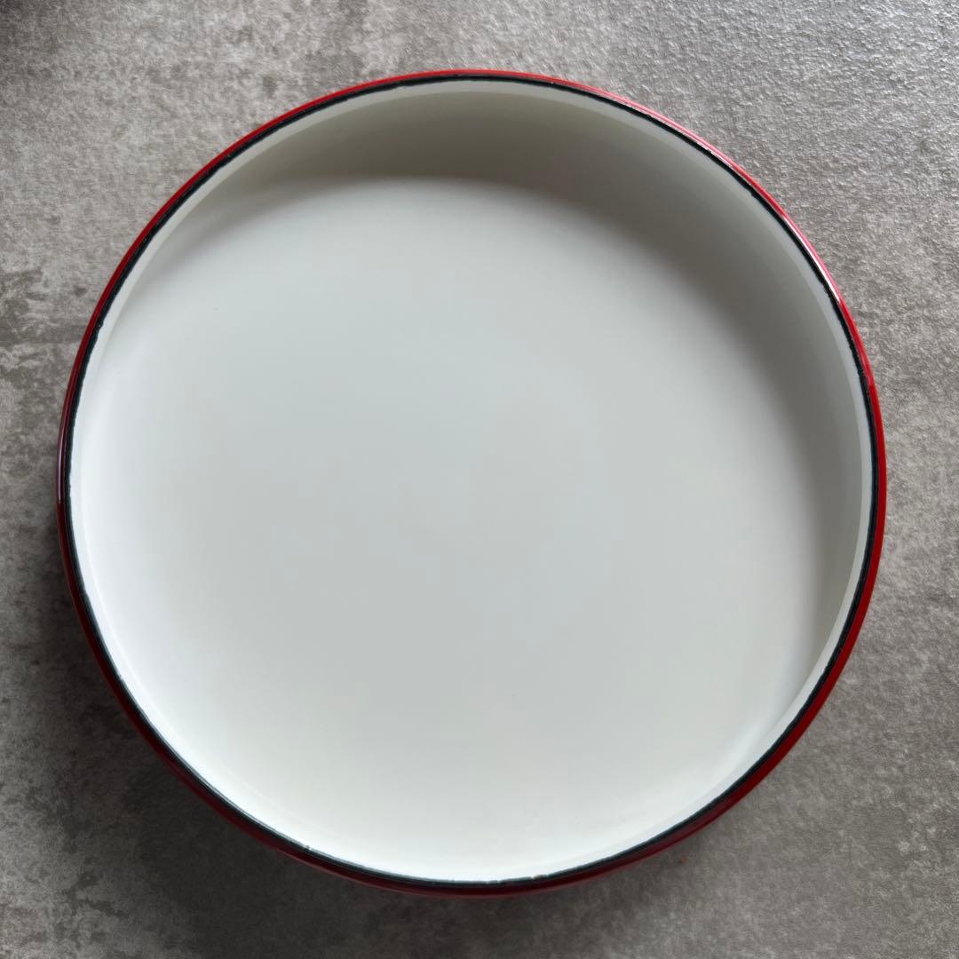 DANSK 赤 ホーロー鍋 蓋付き