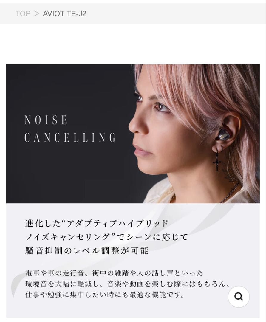 AVIOT TE-J2 白　ワイヤレスイヤホン