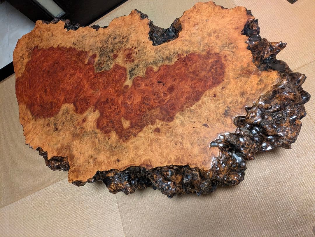 【花梨一枚板】高級天然木製座卓