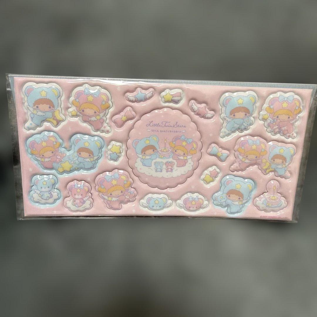 キキララ　シールバインダー　フォンストラップ　シール帳4点　リトルツインスターズ