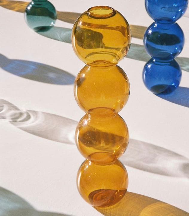 VALERIA VASI オレンジ Bubbles Ambar フラワーベース