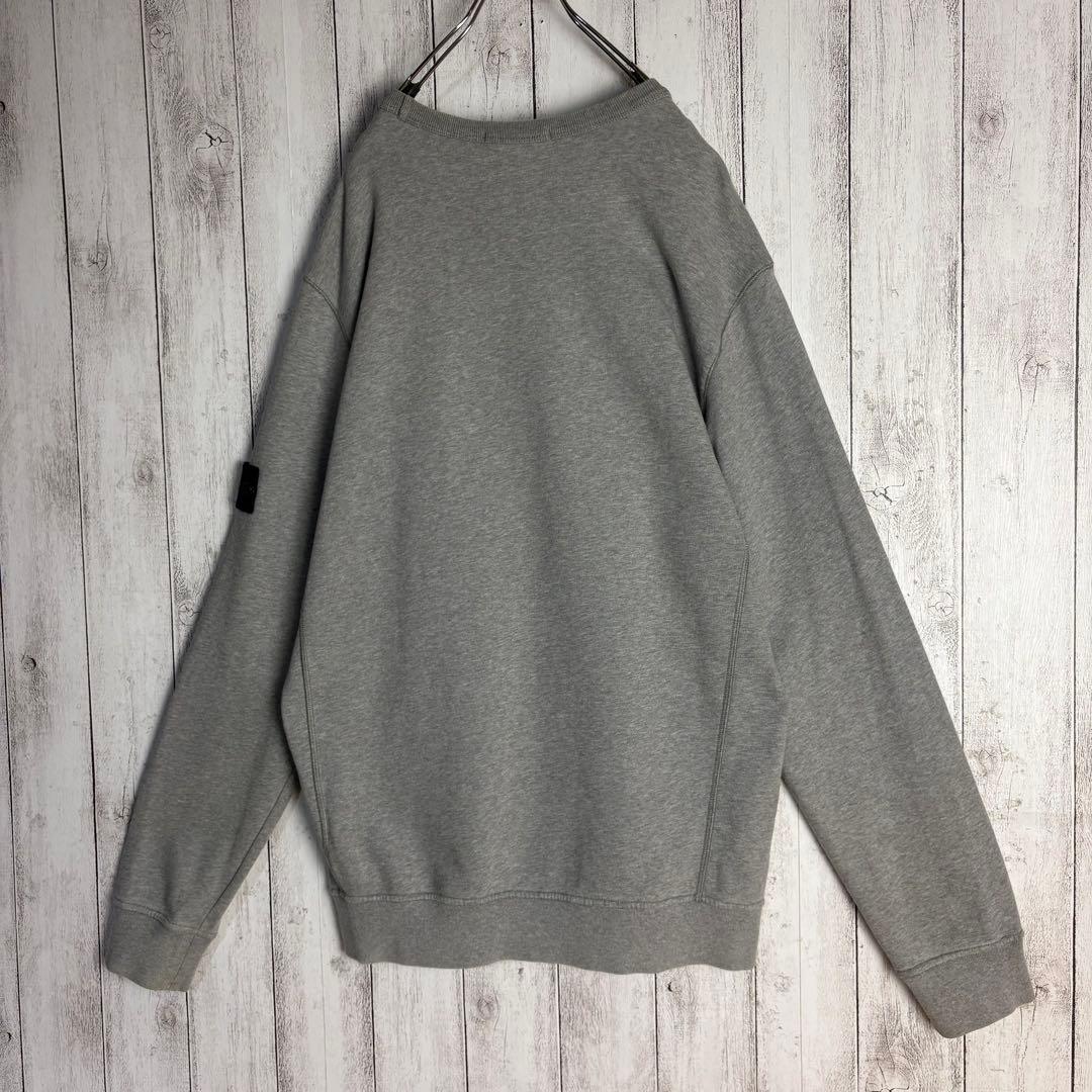 334【タグ付き・XXL】ストーンアイランド☆ワッペン入りスウェット グレー