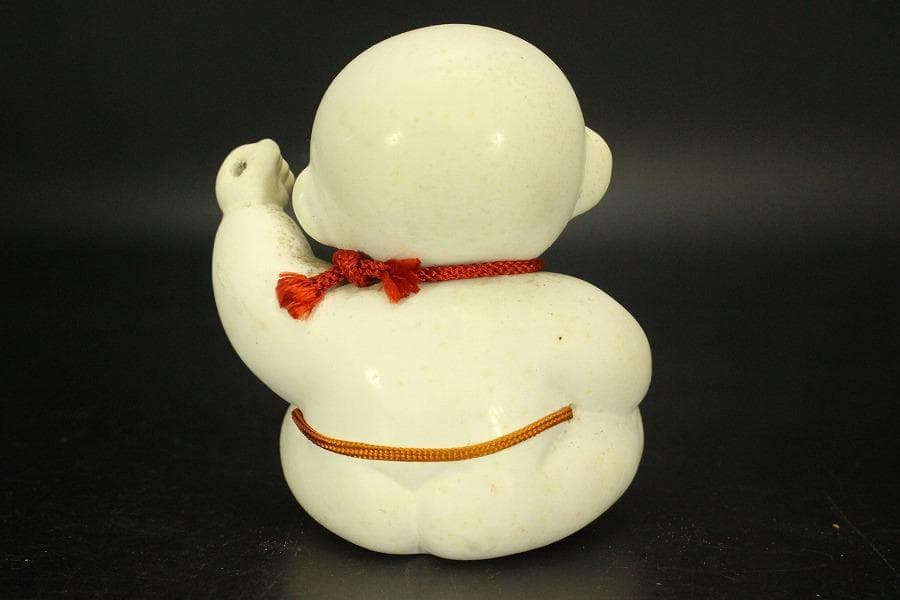 かわいい 郷土人形 太鼓持ち童人形 共箱(ZE434)