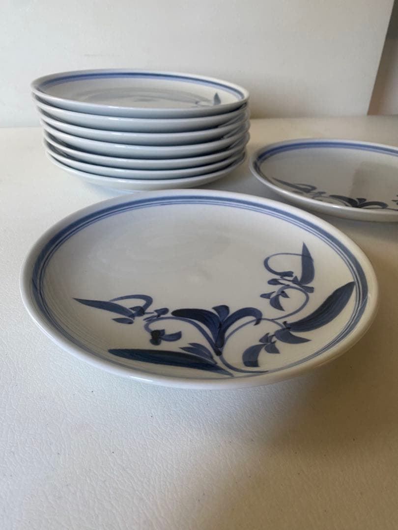 砥部焼　プレート　9枚　皿　和食器　まとめ売り