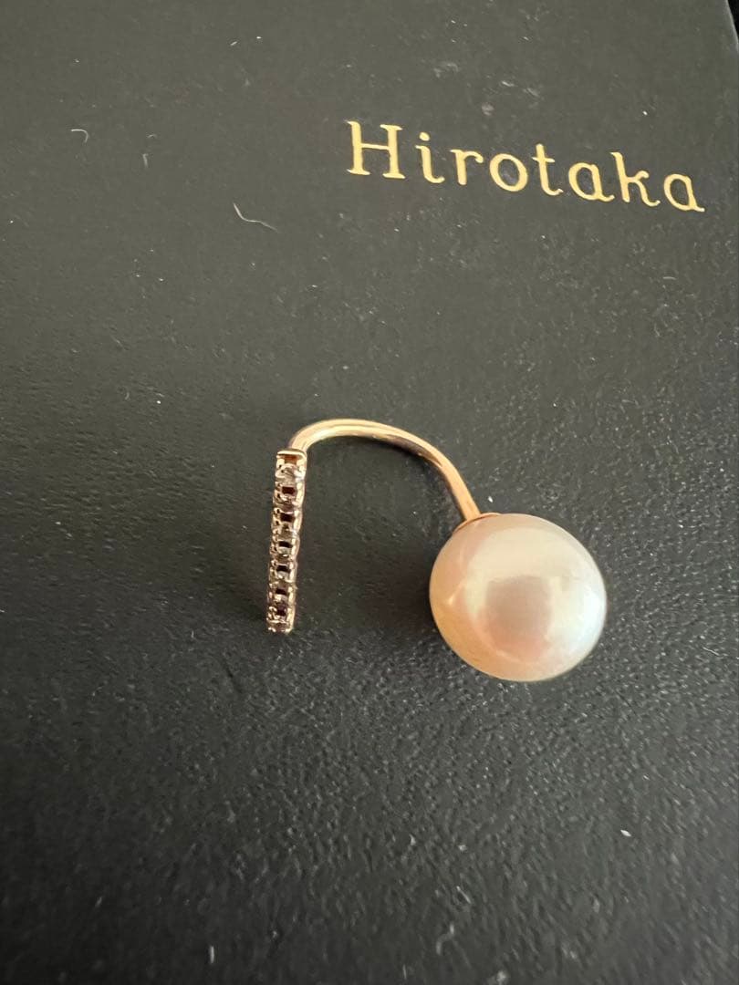 ヒロタカ★Hirotaka PGB03 ダイヤ×パール ピアス（右耳用）