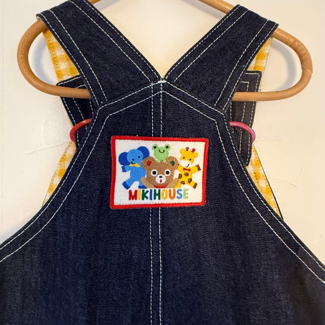 【めいめい】mikiHOUSE デニムオーバーオール