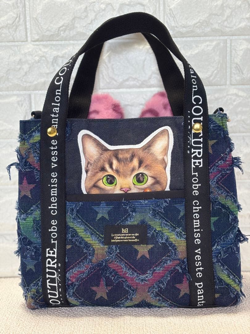 さ*ー様 コヤンイサムチョン　ハンドメイド　トートバッグ　サンダーちゃん　ピンク