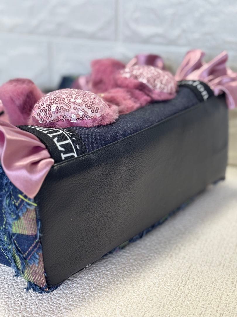 さ*ー様 コヤンイサムチョン　ハンドメイド　トートバッグ　サンダーちゃん　ピンク