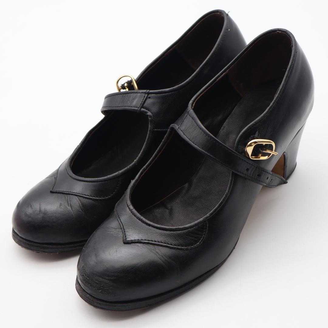 【フラメンコ用衣装 本革】22.5CM相当 JOSE BELTRAW シューズ