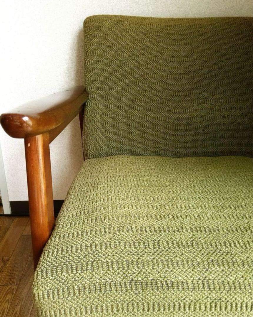 専用です。 送料込 オールド カリモク家具 Kチェア モスグリーン