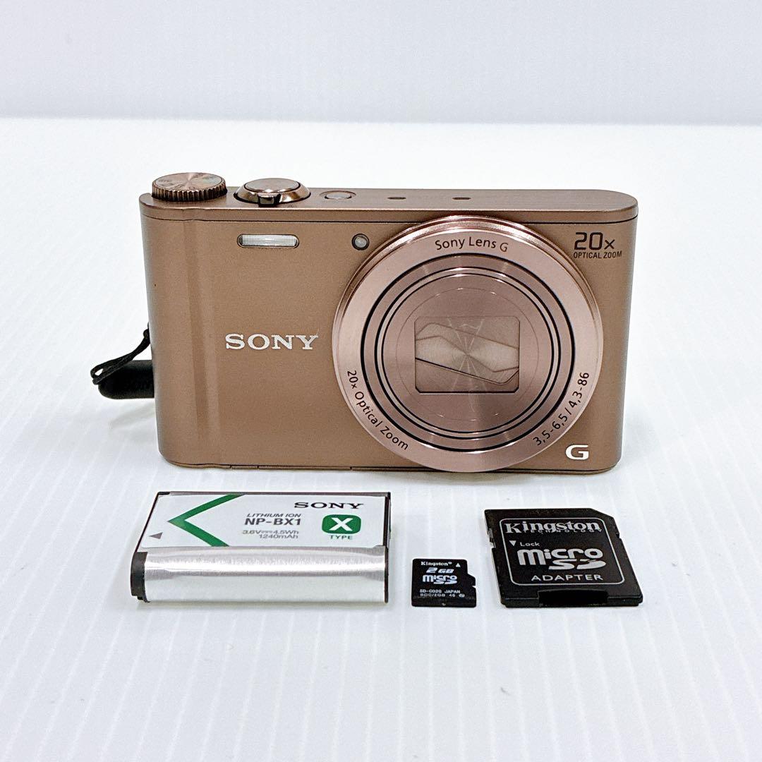 EZ-013【完動品 microSD付】SONY DSC-WX300 ブラウン
