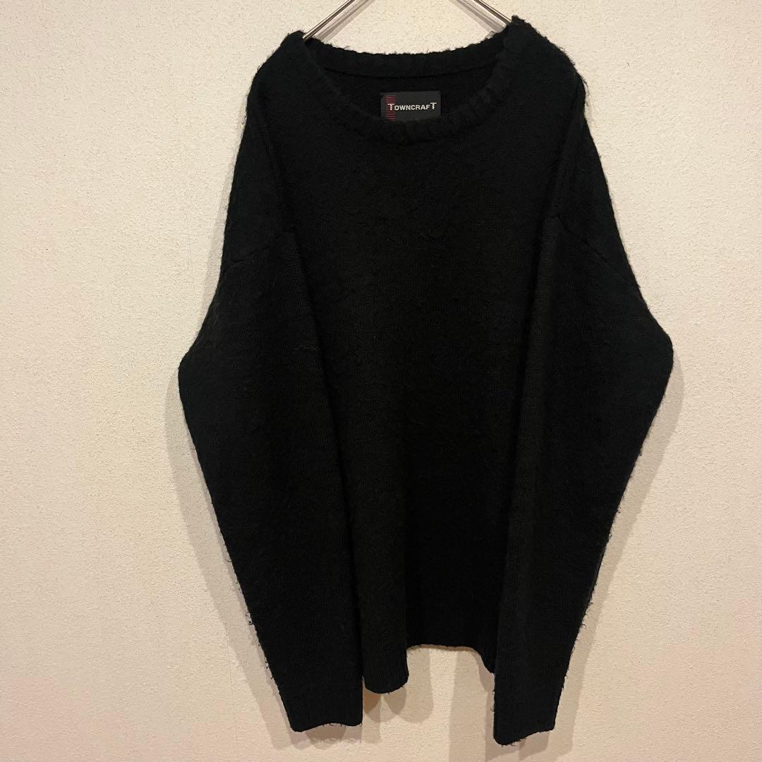【美品】TOWNCRAFT PENNEY'S モヘア シャギー ニット 黒