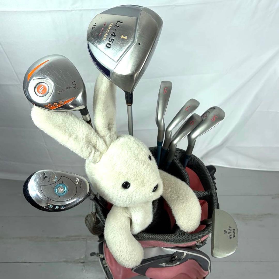 本格派 レディースゴルフクラブ 8本 ゴルフセット 初心者向 ダンロップ お試し