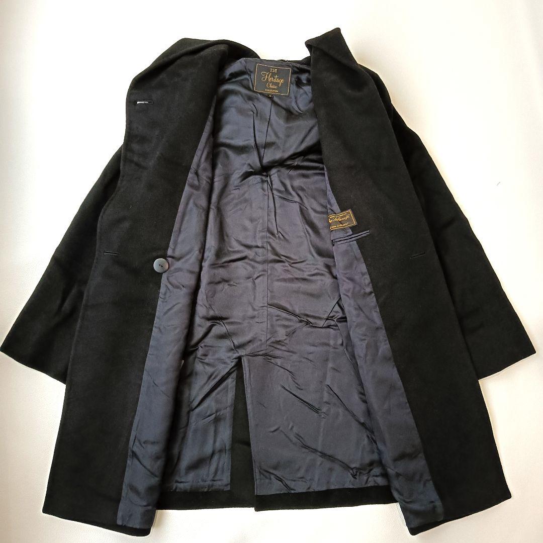 最高級生地✨《23区》5Lサイズ フーデットコート ウール ロロピアーナ 48