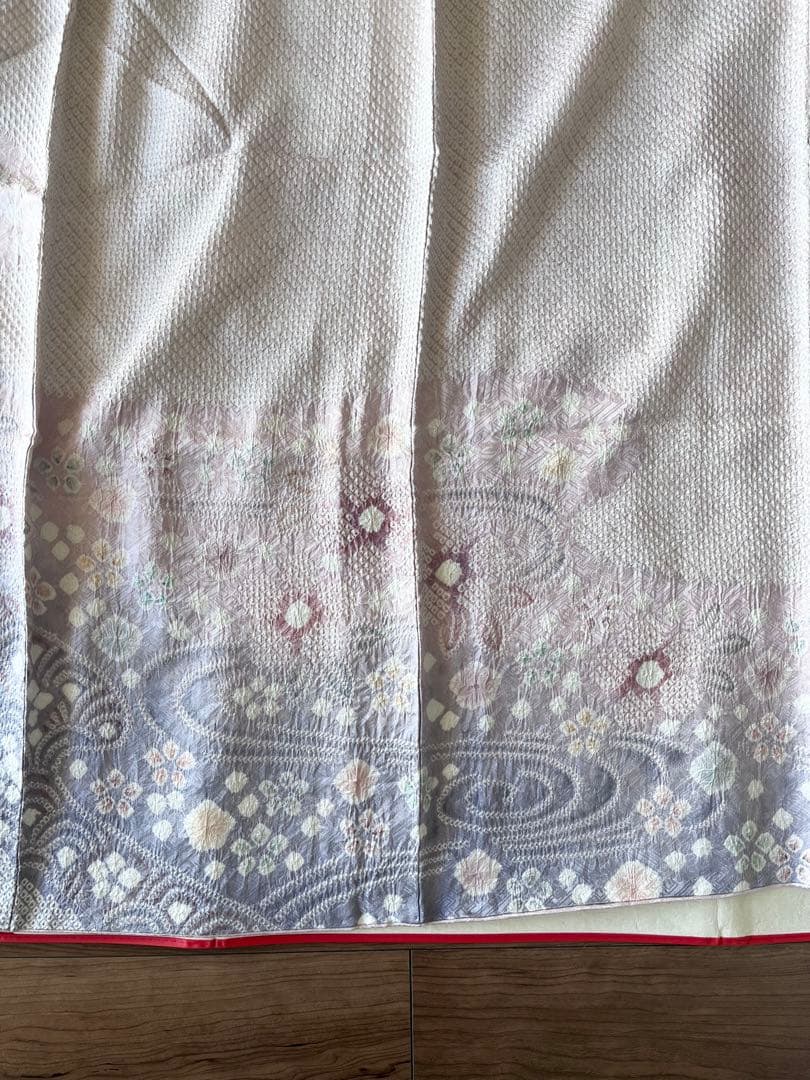 章　藤娘きぬたや◆幻想的な流水文様の訪問着◆総絞り