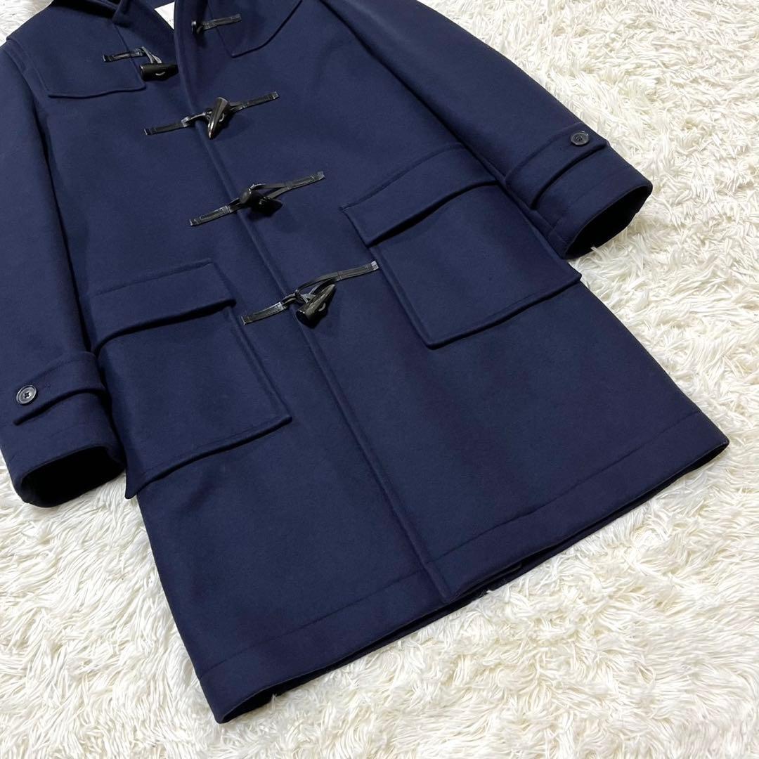 現行 マッキントッシュ ウール ロング ダッフルコート 36 S ネイビー