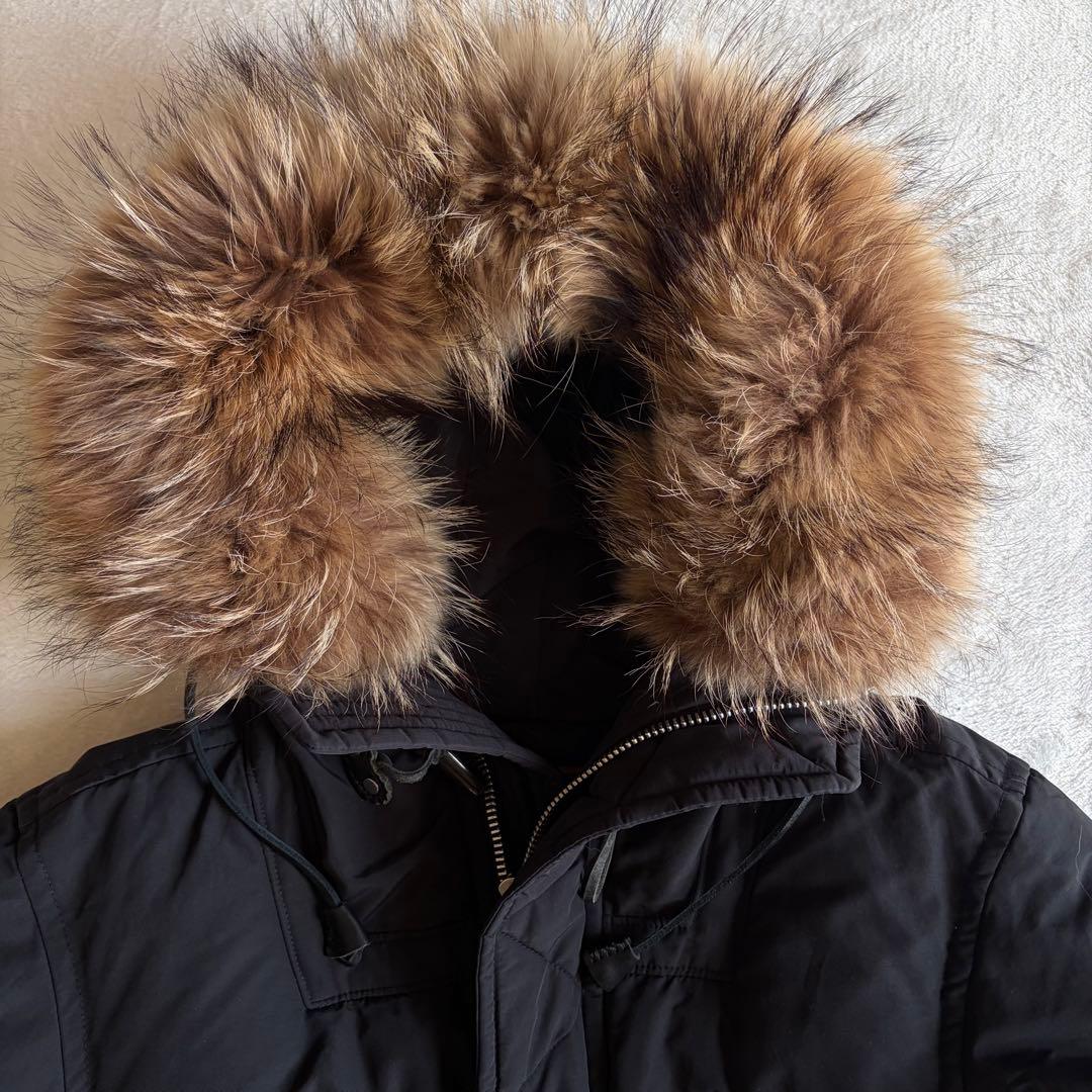 【美品】DSQUARED2 ダウンコート リアルファー メンズ 38 女性も