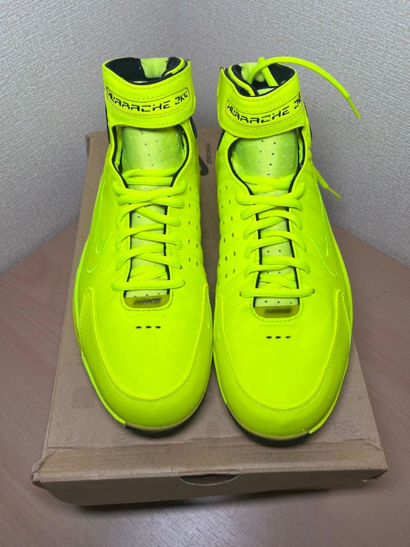 Nike AIR Zoom Huarache 2k4 蛍光ハイカット シューズ
