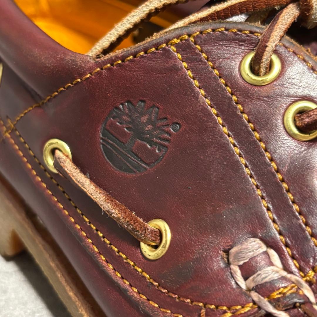 未使用級　ティンバーランド　3eye モカシン　バーガンディ　2024