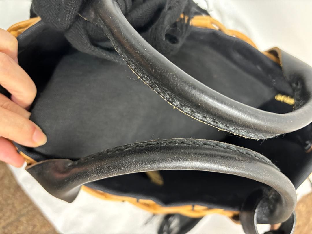 エバゴス ebagos ブライドルレザー 紅藤 カゴバッグ