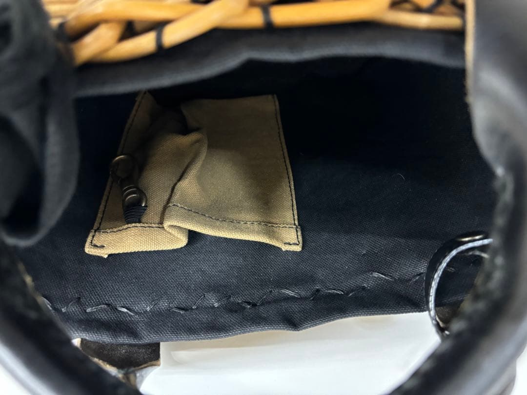 エバゴス ebagos ブライドルレザー 紅藤 カゴバッグ