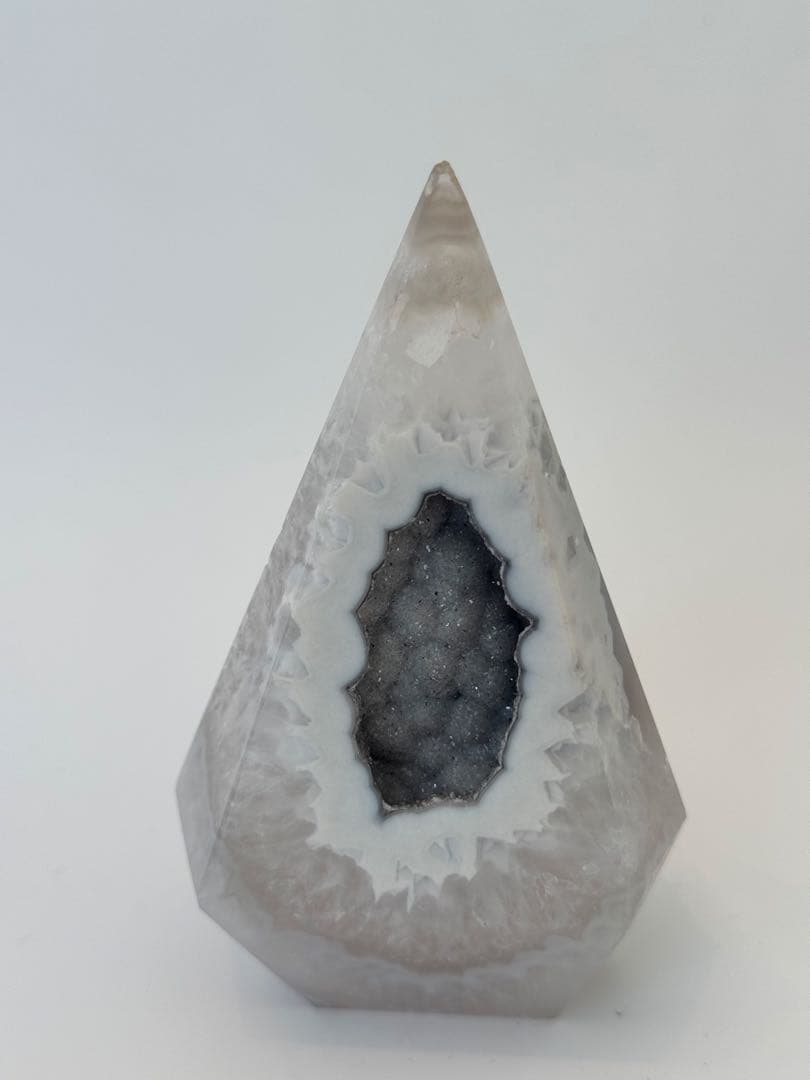 瑪瑙　ドゥルージー　ジオード　置物