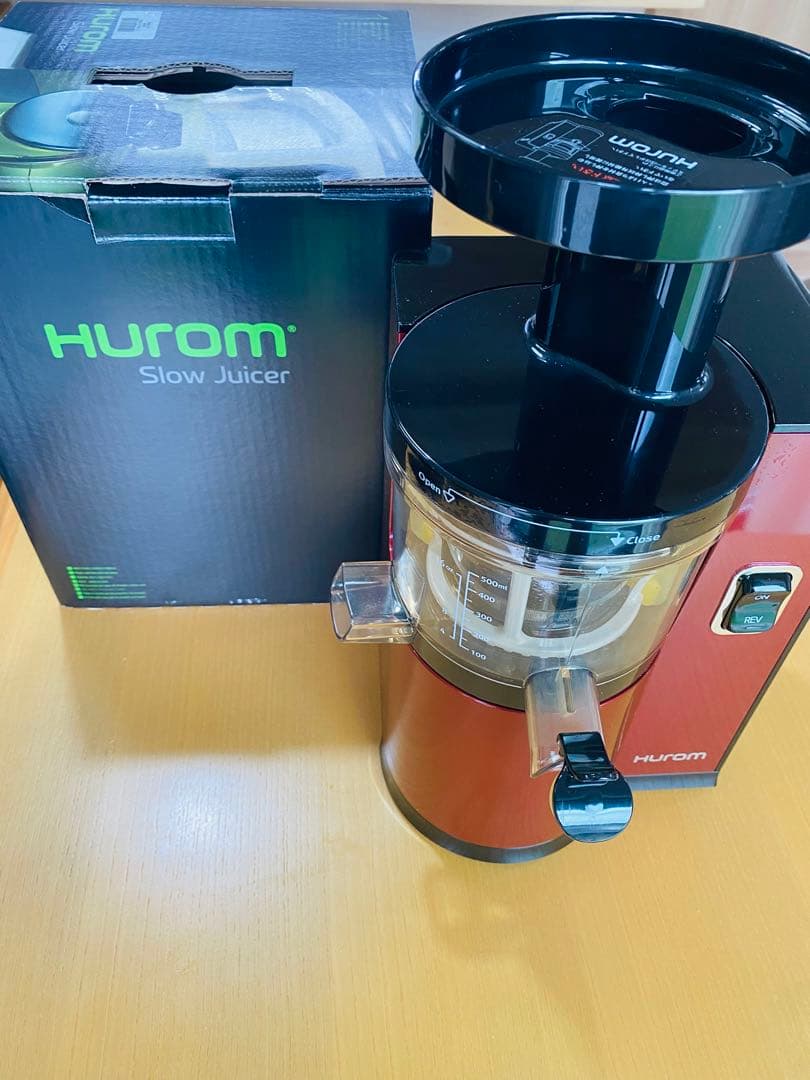 【極美品】HUROMスロージューサー(ワインレッド)