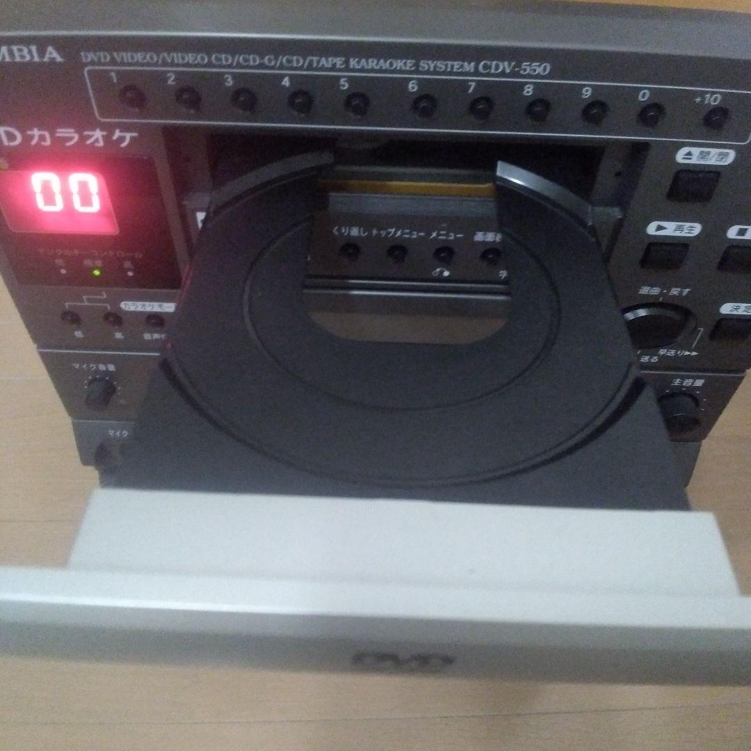 【動作品】カラオケ　デノンCOLUMBIA CDV-550 DVDプレーヤー