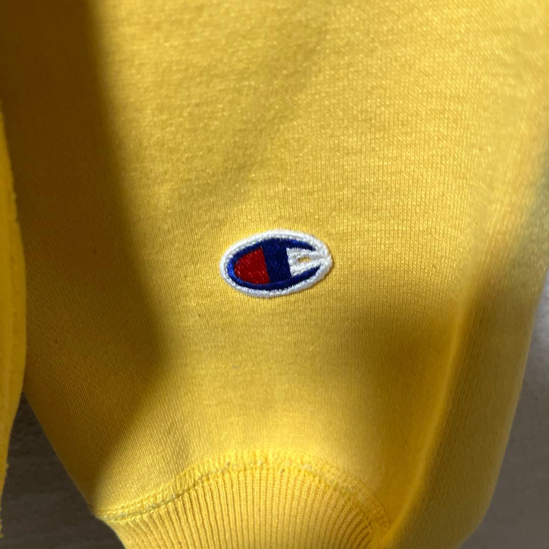【美品】00s Championプレミアムウィーブ　リバースウィーブ　イエロー